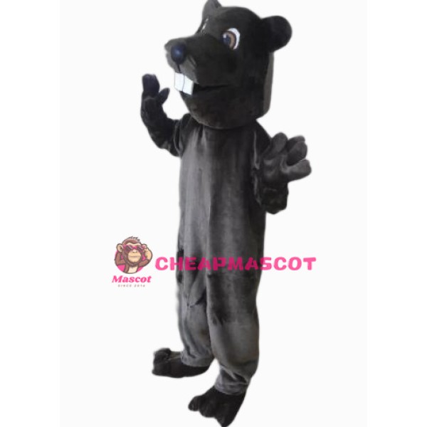 Black Hamster Mascot Costume