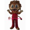 Happy Realistic Lion Mascot Costume