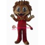 Happy Realistic Lion Mascot Costume