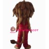 Happy Realistic Lion Mascot Costume