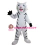 Fierce White Tiger Mascot Costume