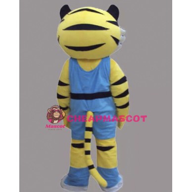New Style Yellow Tiger Mascot Costume