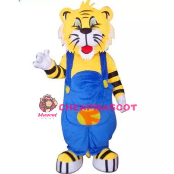 Cute Cartoon Tiger Mascot Costume