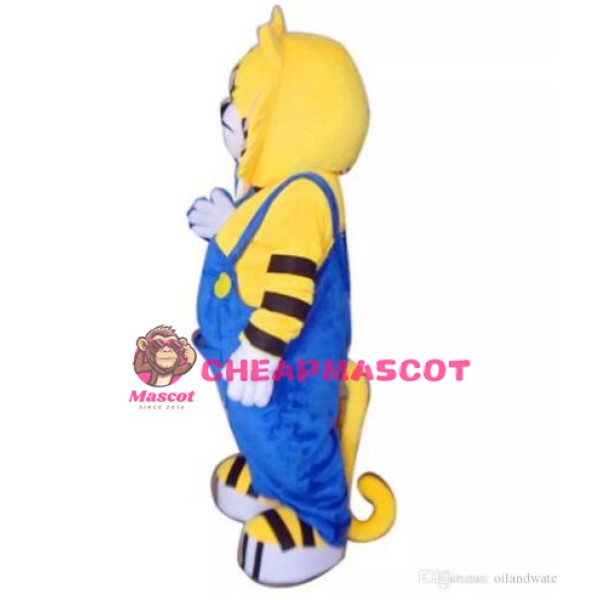 Cute Cartoon Tiger Mascot Costume