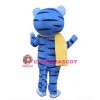 Blue Tiger Mascot Costume
