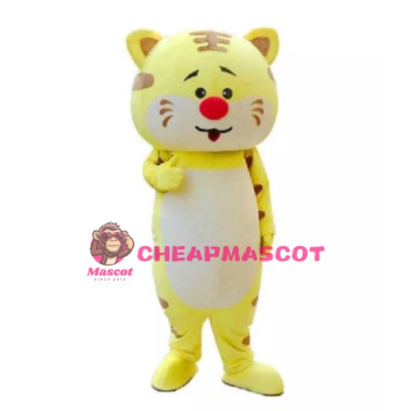 Cute King Tiger Mascot Costume
