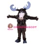 Smiling Moose Mascot Costume