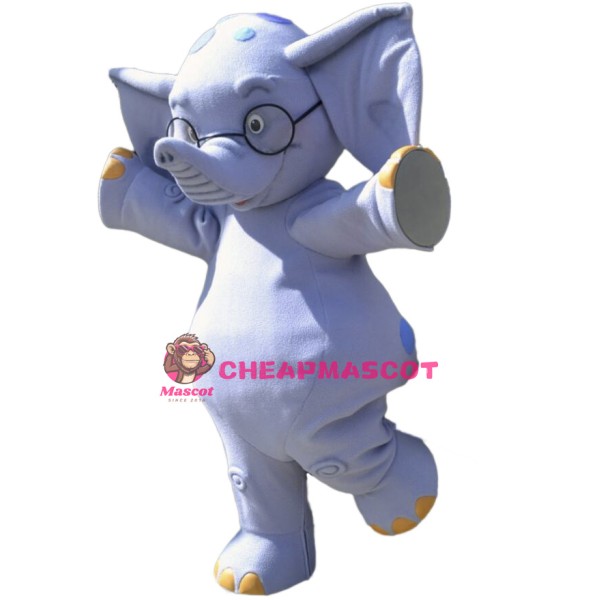 Happy Lightweight Elephant Mascot Costume