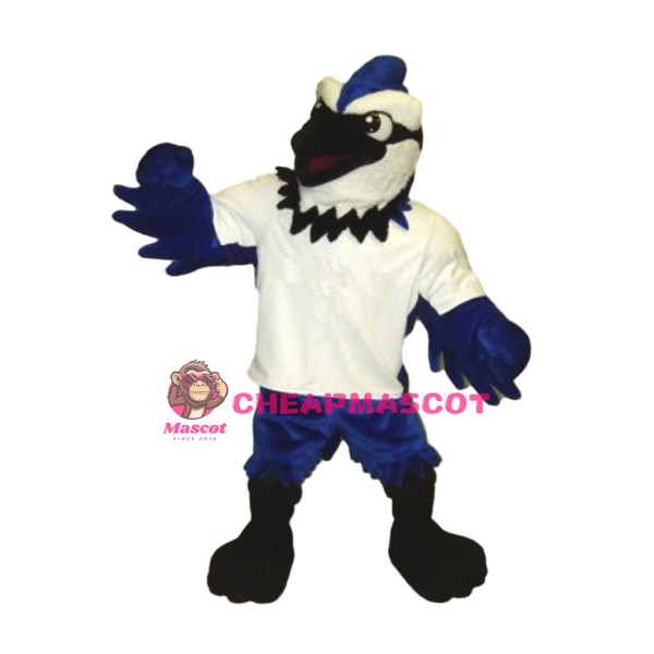 Fierce Lightweight Blue Jay Mascot Costume