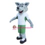 Happy Lightweight Wolf Mascot Costume