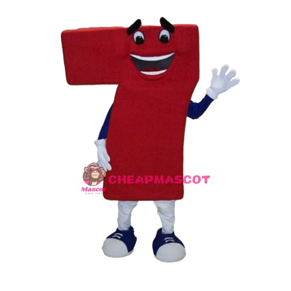 Lucky Seven Mascot Costume