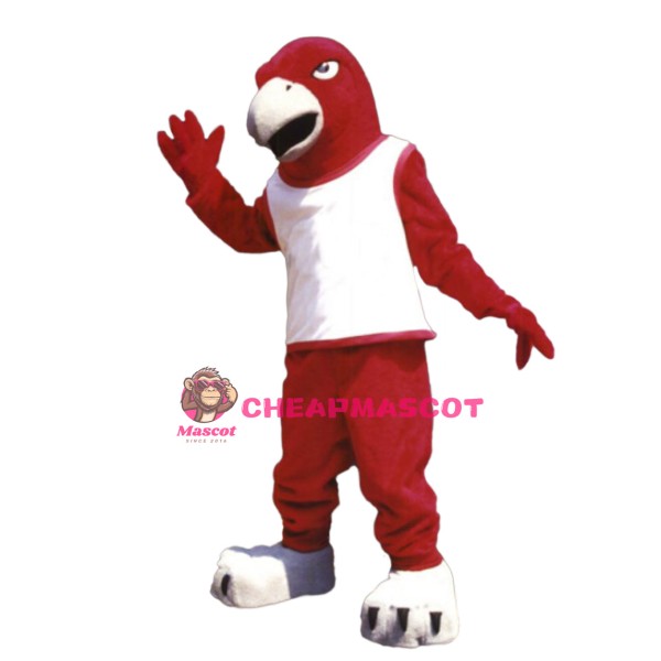 Fierce Red Falcon Mascot Costume