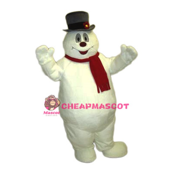 Happy Lightweight Snowman Mascot Costume