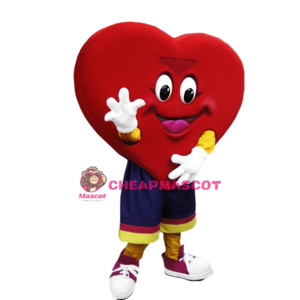 Happy Lightweight Heart Mascot Costume