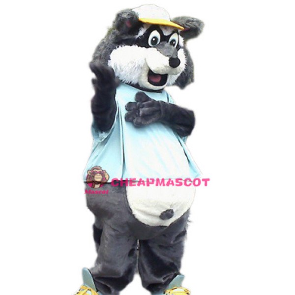 Happy Lightweight Raccoon Mascot Costume