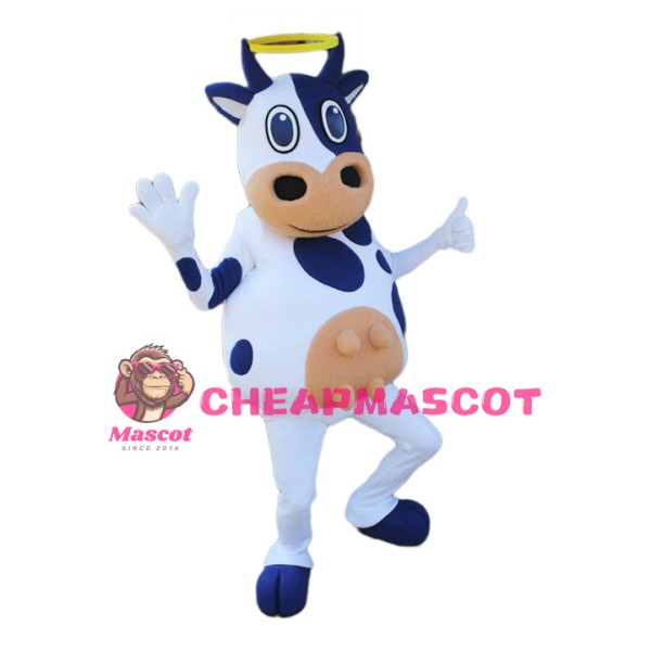 Friendly Lightweight Cow Mascot Costume