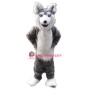 Gray Husky Dog Mascot Costume