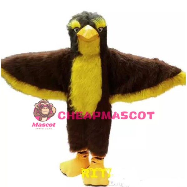 Brown Eagle Mascot Costume