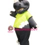 Happy Lightweight Rhino Mascot Costume
