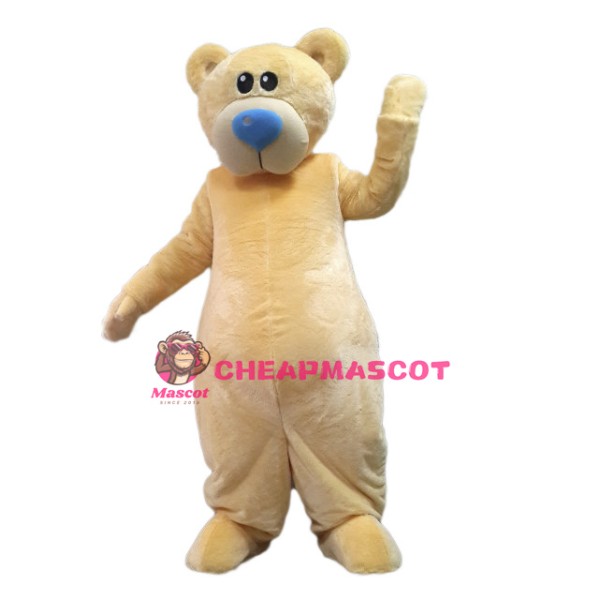 Cute Yellow Lightweight Bear Mascot Costume