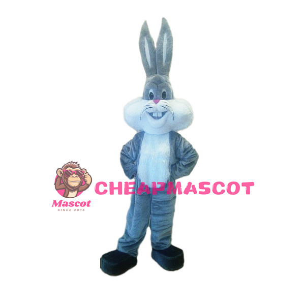 Grey Lightweight Rabbit Mascot Costume