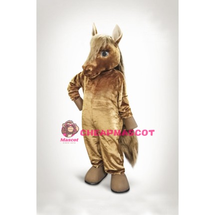 Lovely Brown Horse Mascot Costume