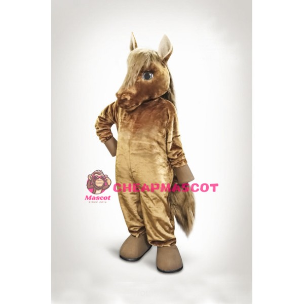 Lovely Brown Horse Mascot Costume