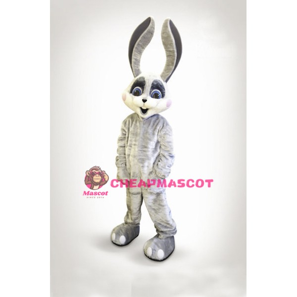 Smiling Bunny Mascot Costume