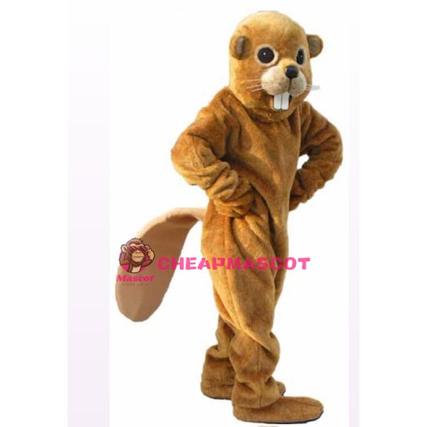 Friendly Lightweight Beaver Mascot Costume