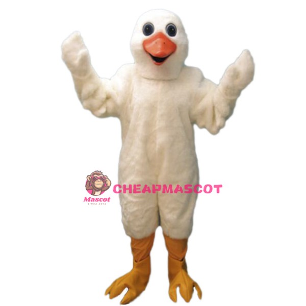 White Goose Mascot Costume