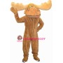 Friendly Moose Mascot Costume
