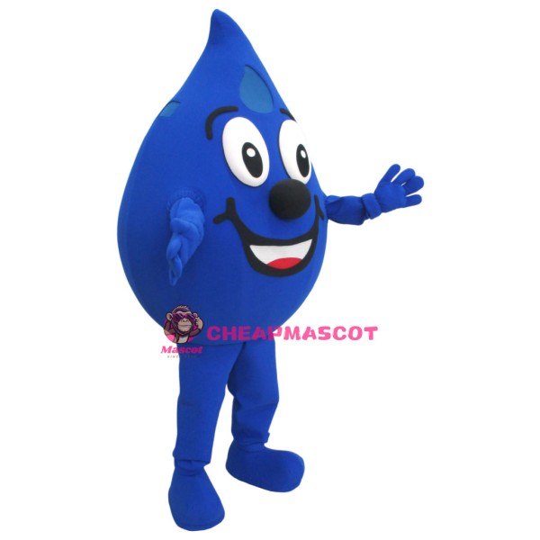 Happy Water Drop Mascot Costume
