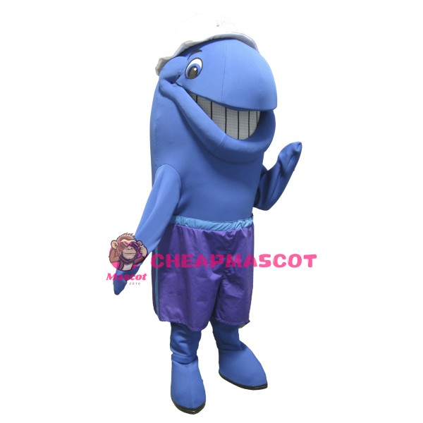 Blue Whale Mascot Costume