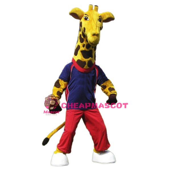 Sport Giraffe Mascot Costume