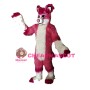 Pink Husky Dog Mascot Costume