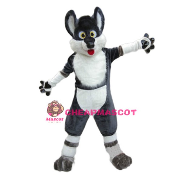 Happy Husky Dog Mascot Costume