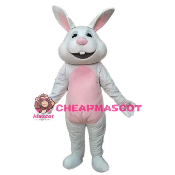 Easter White Rabbit Bunny Mascot Costume