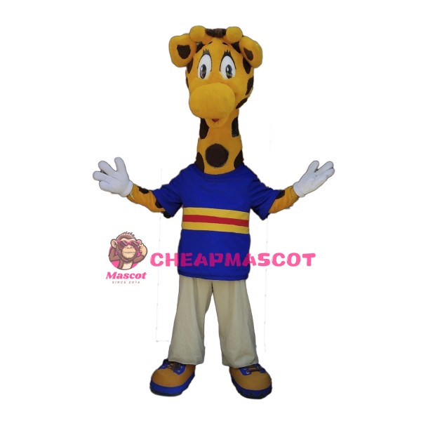 College Giraffe Mascot Costume