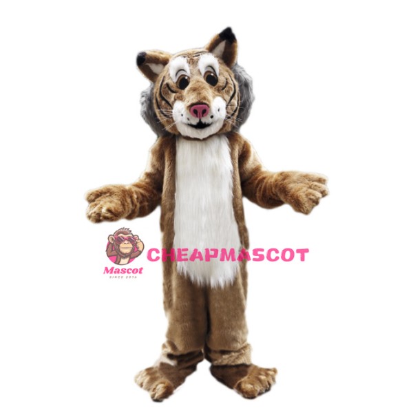 Friendly Lightweight Bobcat Mascot Costume