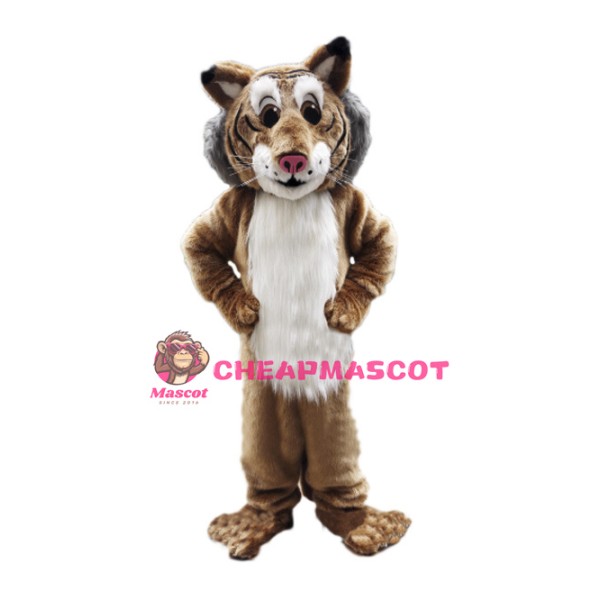 Friendly Lightweight Bobcat Mascot Costume