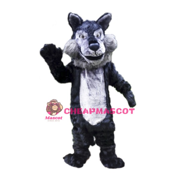 Plush Wolf Mascot Costume