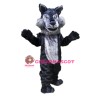 Plush Wolf Mascot Costume