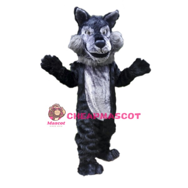 Plush Wolf Mascot Costume