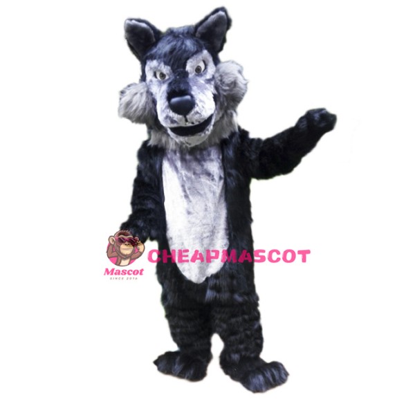 Plush Wolf Mascot Costume