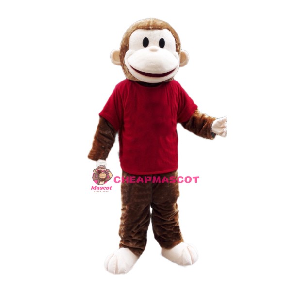 Happy Lightweight Monkey Mascot Costume