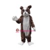 Plush Bulldog Mascot Costume