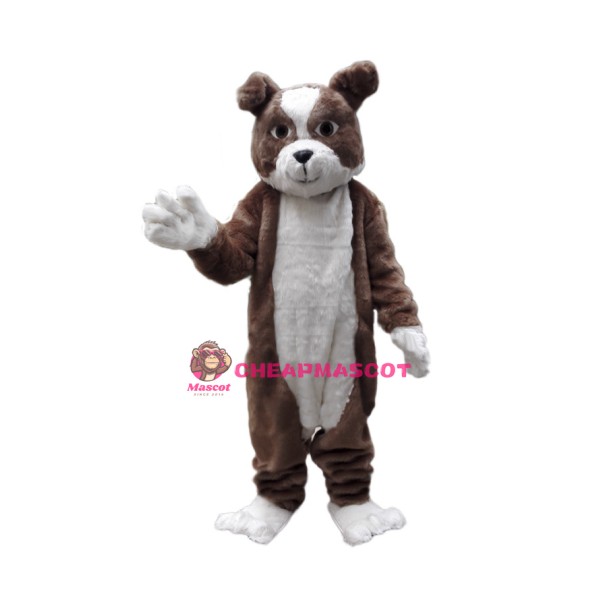 Plush Bulldog Mascot Costume