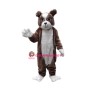 Plush Bulldog Mascot Costume