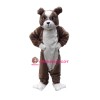 Plush Bulldog Mascot Costume