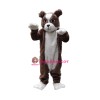 Plush Bulldog Mascot Costume